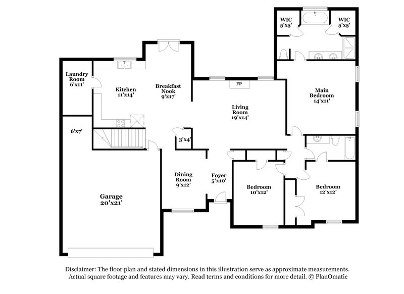 1,945/Mo, 4101 Sidlehill Dr Olive Branch, MS 38654 Floor Plan View