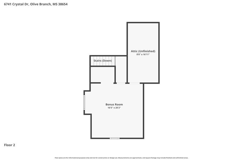 3,380/Mo, 6741 Crystal Dr Olive Branch, MS 38654 Floor Plan View 2