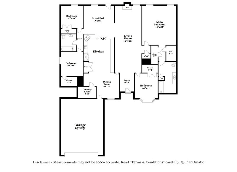 1,875/Mo, 65 Arborlon Cv Oakland, TN 38060 Floor Plan View