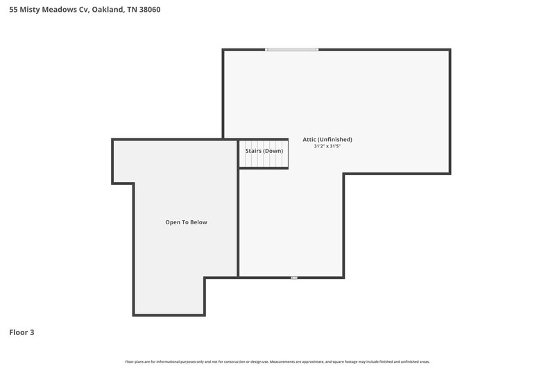 2,480/Mo, 55 Misty Meadows Cv Oakland, TN 38060 Floor Plan View 3