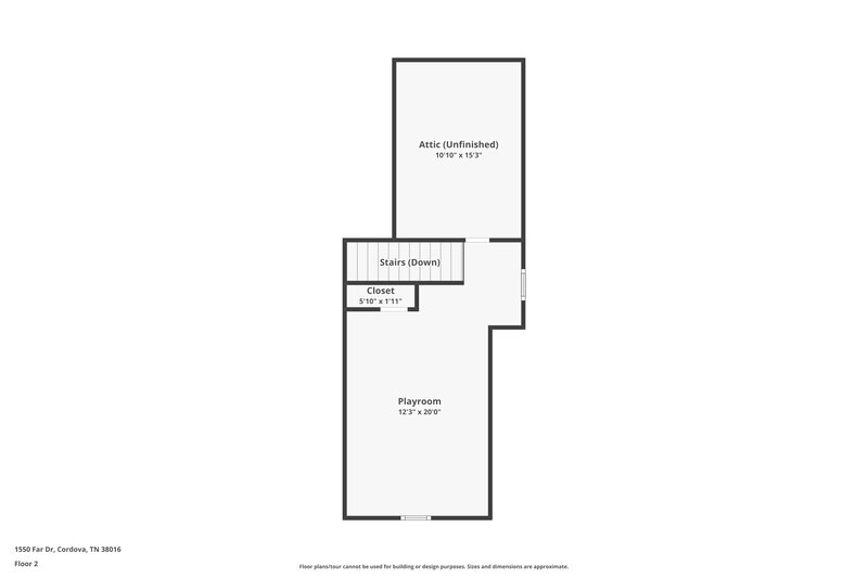 2,000/Mo, 1550 Far Dr Cordova, TN 38016 Floor Plan View 2