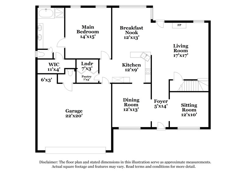2,225/Mo, 6197 Vera Ln Olive Branch, MS 38654 Floor Plan View