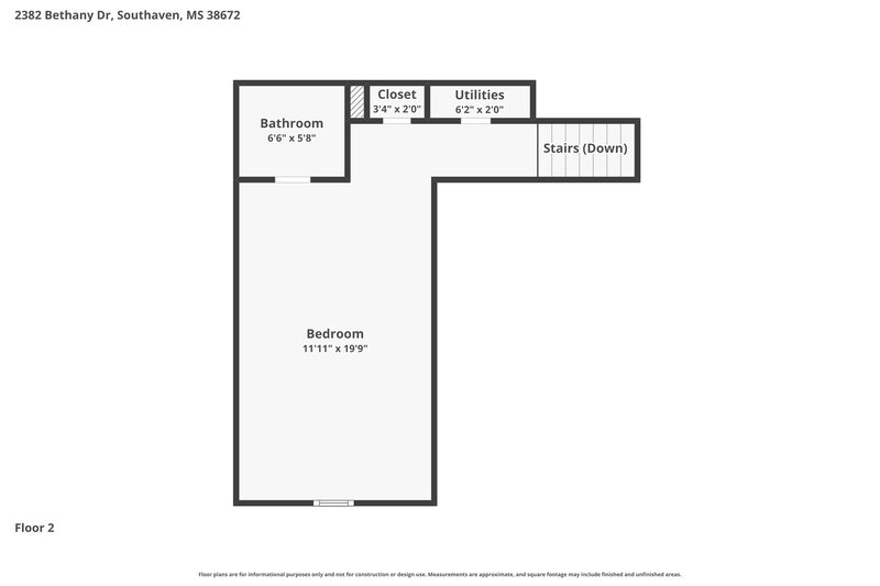 2,245/Mo, 2382 Bethany Dr Southaven, MS 38672 Floor Plan View 2