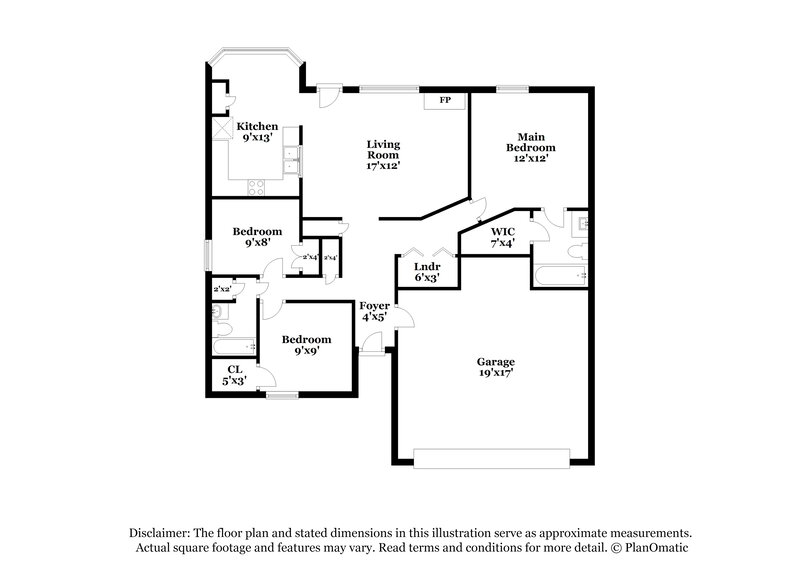 1,575/Mo, 7076 Foxhall Dr Horn Lake, MS 38637 Floor Plan View