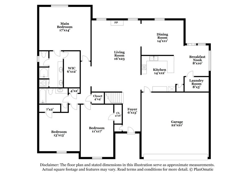 2,065/Mo, 13080 Oxbourne N Olive Branch, MS 38654 Floor Plan View