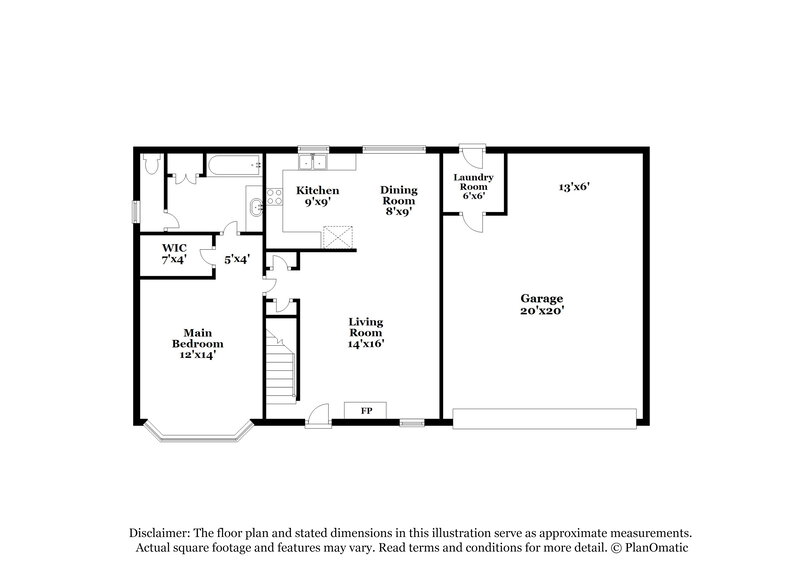 1,745/Mo, 6299 Cherokee Dr Olive Branch, MS 38654 Floor Plan View