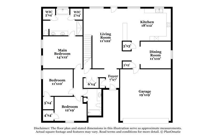 1,790/Mo, 7804 Keely Cv Olive Branch, MS 38654 Floor Plan View 2
