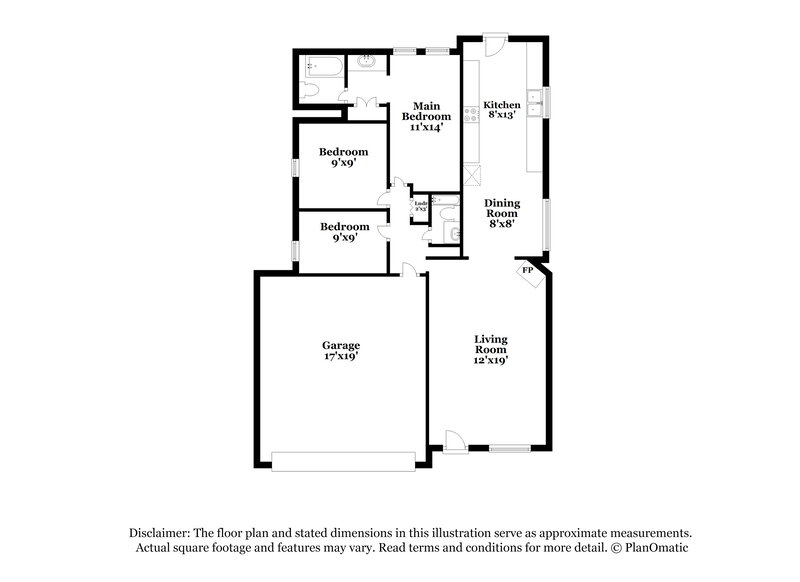 1,585/Mo, 6872 Mikayla Ln Cordova, TN 38018 Floor Plan View