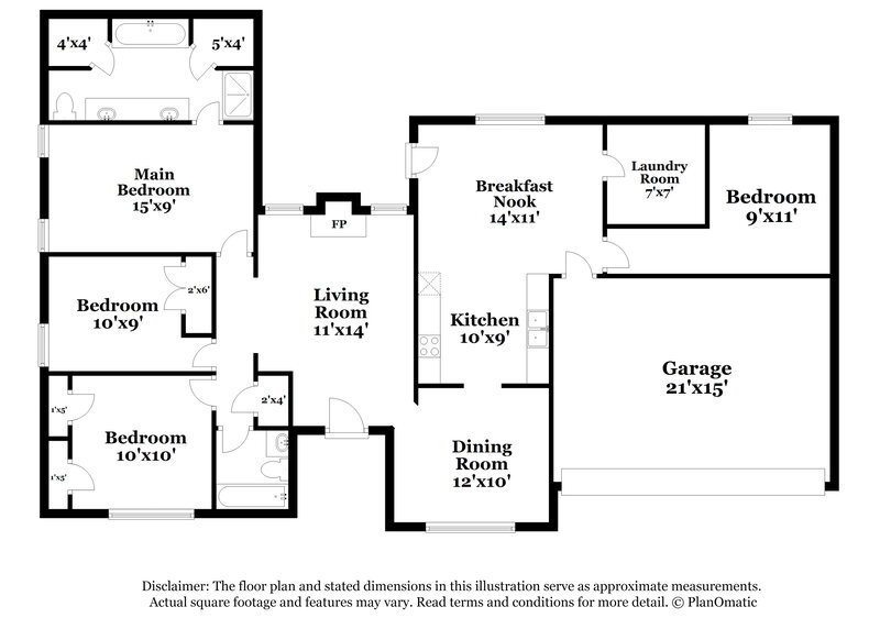 2,530/Mo, 1388 Big Ben N Hernando, MS 38632 Floor Plan View