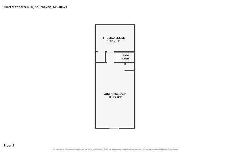 1,860/Mo, 8169 Manhatten Dr Southaven, MS 38671 Floor Plan View 2