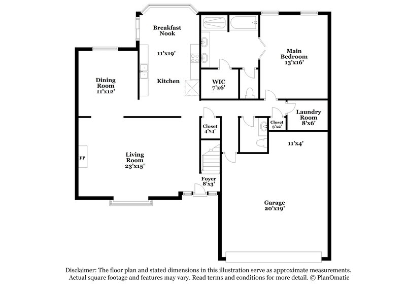 2,745/Mo, 4101 Persimmon View Cv Bartlett, TN 38135 Floorplan View