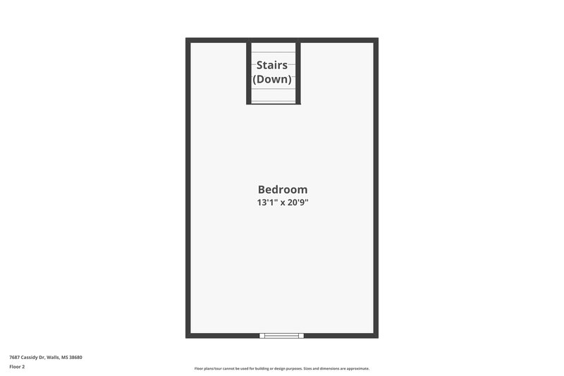 2,490/Mo, 7687 Cassidy Dr Walls, MS 38680 Floor Plan View 2