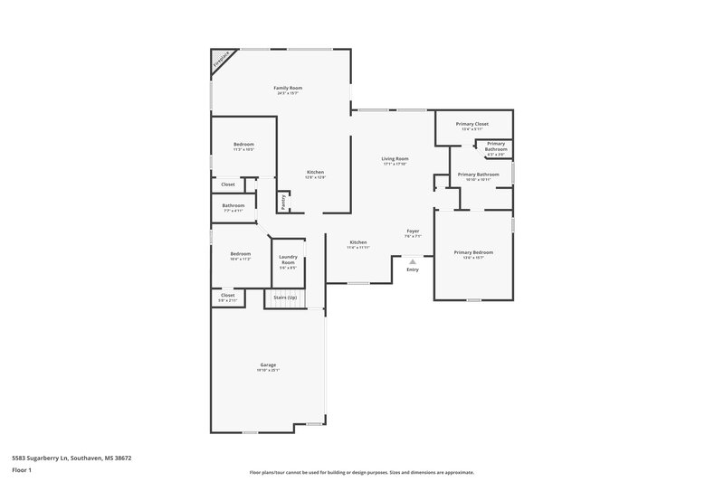 2,425/Mo, 5583 Sugarberry Ln Southaven, MS 38672 Floor Plan View