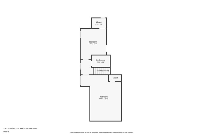2,425/Mo, 5583 Sugarberry Ln Southaven, MS 38672 Floor Plan View 2