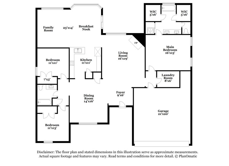 2,105/Mo, 6138 English Ivy N Olive Branch, MS 38654 Floor Plan View