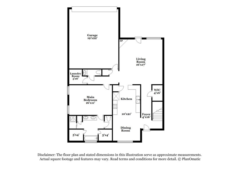 1,725/Mo, 8697 Clear Sky Path Cordova, TN 38018 Floorplan View 2