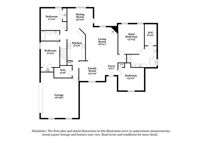 2,275/Mo, 5150 Bluff Springs Cv Bartlett, TN 38002 Floor Plan View
