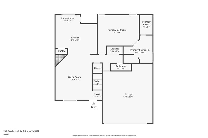 1,925/Mo, 2960 Woodland Ash Cv Lakeland, TN 38002 Floor Plan View