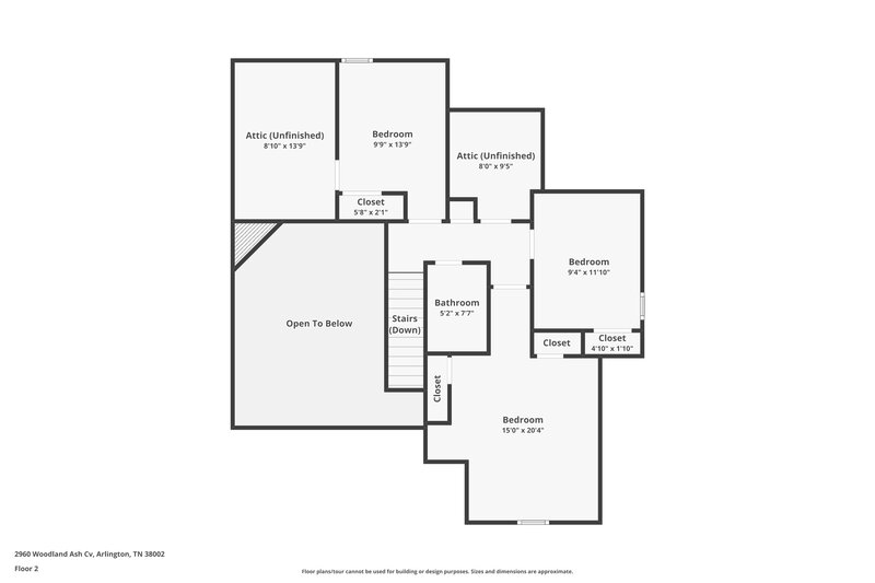 1,925/Mo, 2960 Woodland Ash Cv Lakeland, TN 38002 Floor Plan View 2