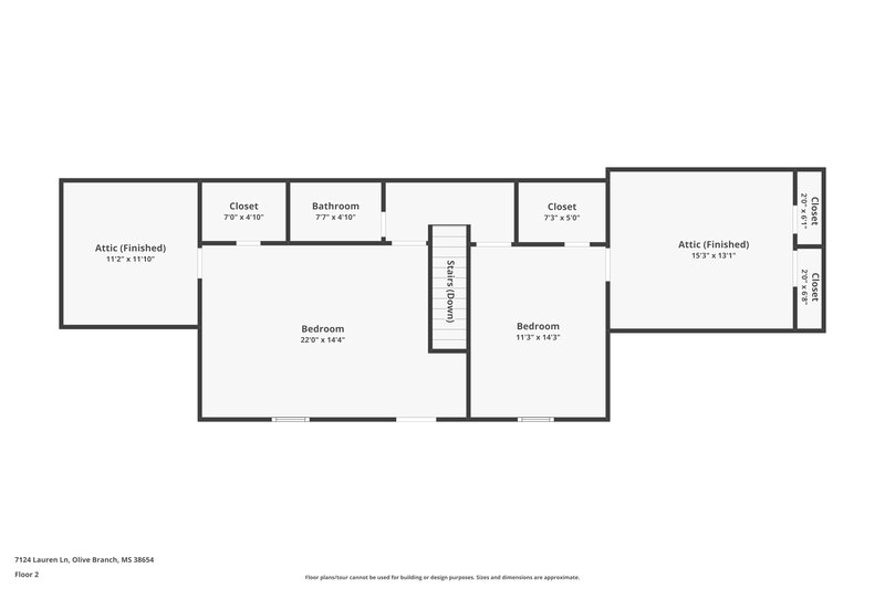 2,330/Mo, 7124 Lauren Ln Olive Branch, MS 38654 Floor Plan View 2
