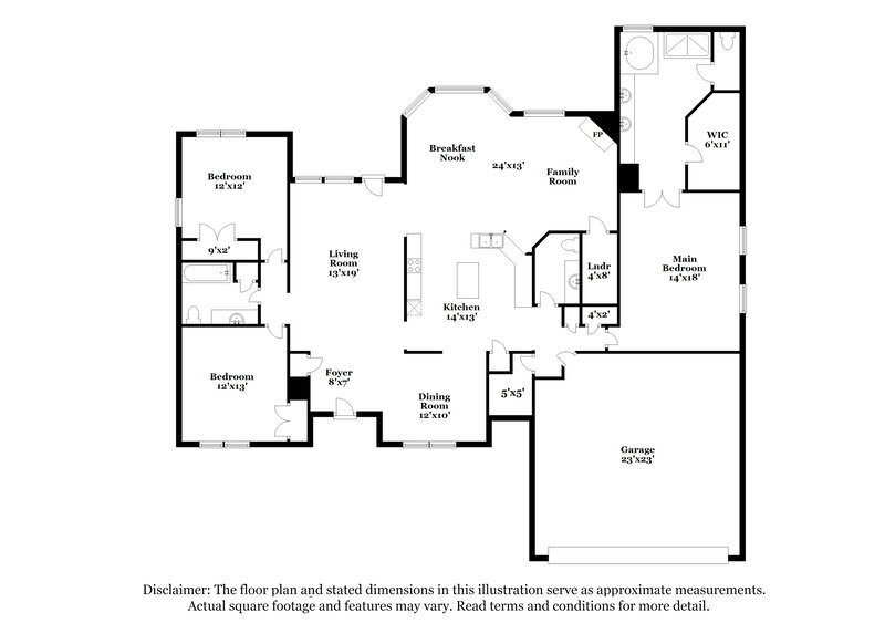 2,650/Mo, 4199 Sidlehill Dr Olive Branch, MS 38654 Floor Plan View