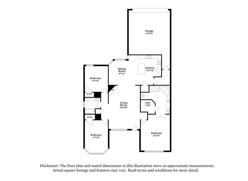 1,830/Mo, 9206 Chastain Pl Cordova, TN 38018 Floor Plan View