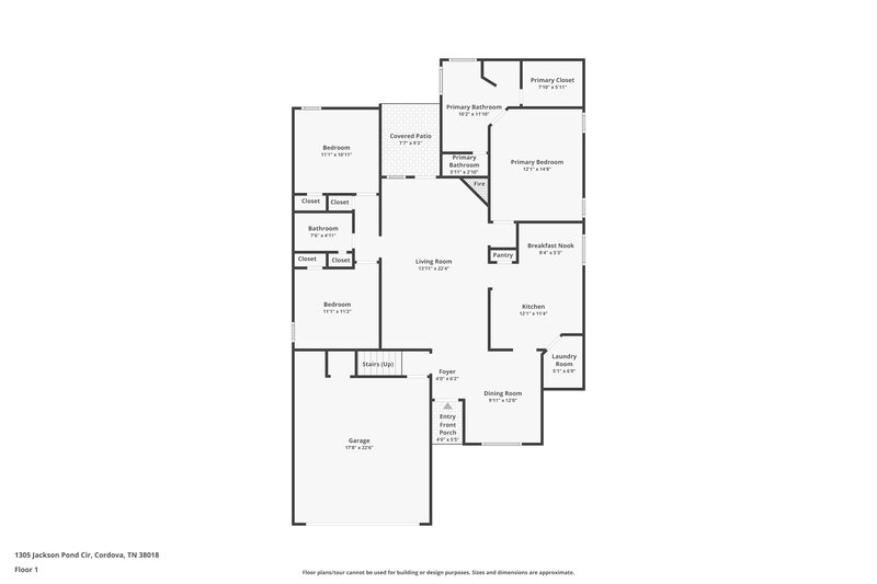 2,075/Mo, 1305 Jackson Pond Cir Cordova, TN 38018 Floor Plan View 2