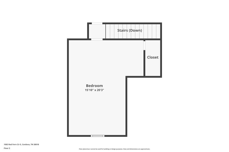 2,280/Mo, 1083 Red Fern Cir E Cordova, TN 38018 Floor Plan View 2
