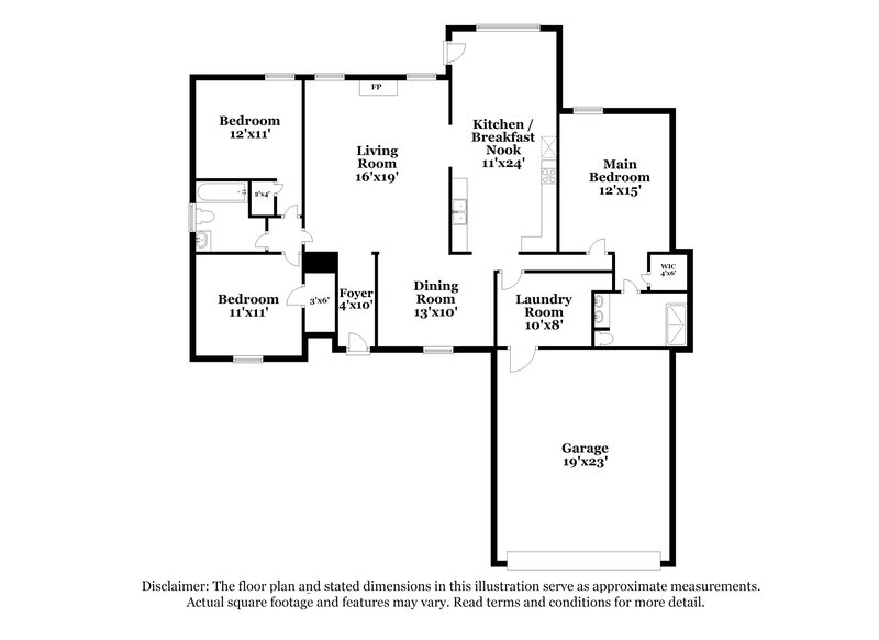 1,725/Mo, 331 Bloomington Dr Brighton, TN 38011 Floor Plan View