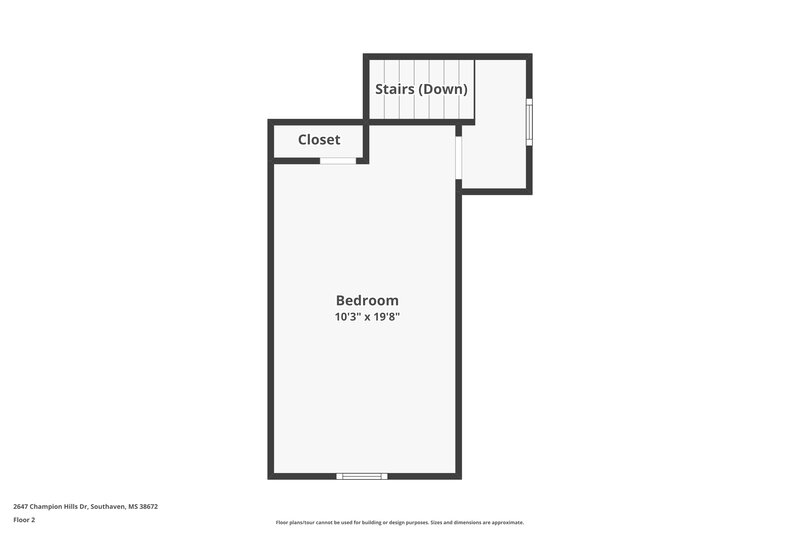 2,400/Mo, 2647 Champion Hills Dr Southaven, MS 38672 Floor Plan View 2