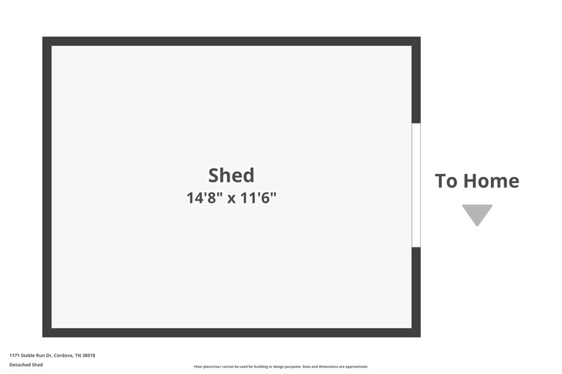 1,960/Mo, 1171 Stable Run Dr Cordova, TN 38018 Floor Plan View 3