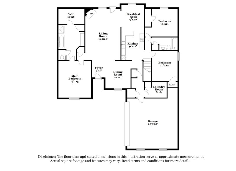2,230/Mo, 2669 Champion Hills Dr Southaven, MS 38672 Floor Plan View