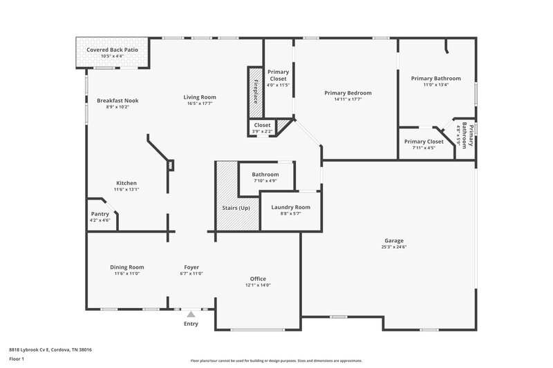 2,405/Mo, 8818 Lybrook Cv E Cordova, TN 38016 Floor Plan View