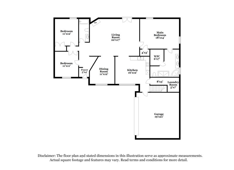 2,015/Mo, 2497 Heather Rdg Southaven, MS 38672 Floor Plan View