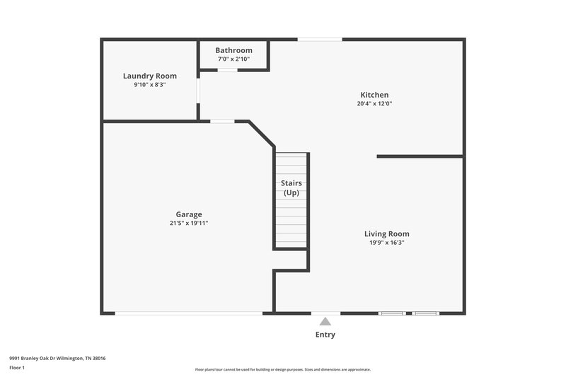 1,850/Mo, 9991 Branley Oak Dr Cordova, TN 38016 Floor Plan View 2