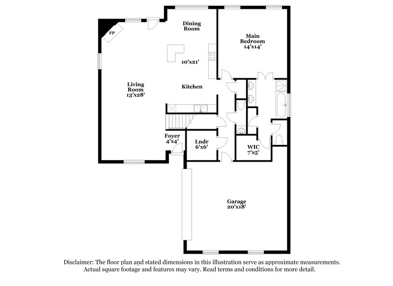 2,145/Mo, 8303 Windsor Ln Southaven, MS 38672 Floor Plan View