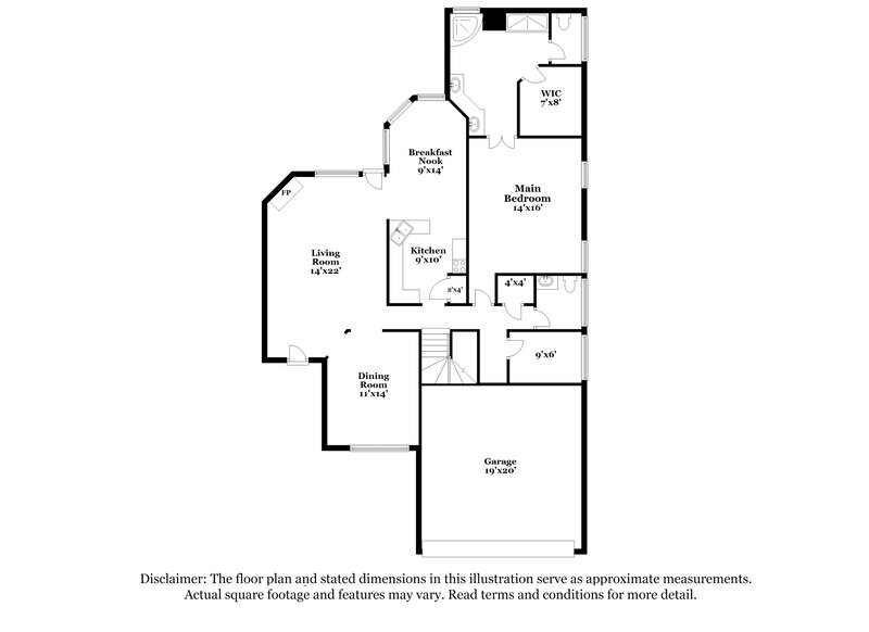 2,090/Mo, 2278 Purple Leaf Cv Cordova, TN 38016 Floorplan View 2