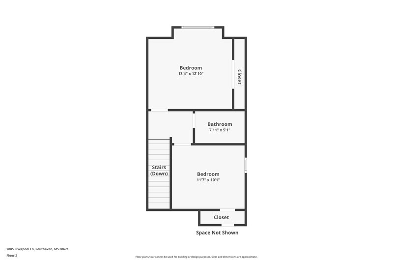 2,150/Mo, 2885 Liverpool Ln Southaven, MS 38671 Floor Plan View 2