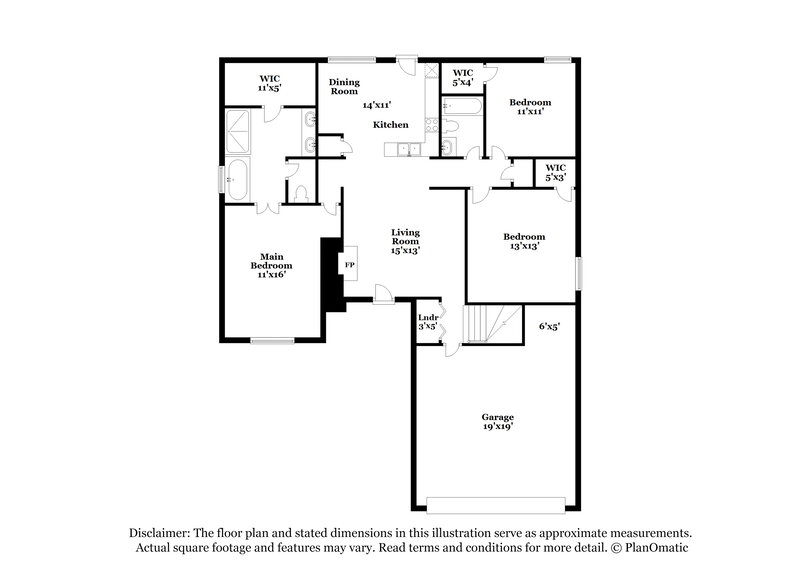 1,960/Mo, 7445 Ardennes Dr Southaven, MS 38671 Floor Plan View