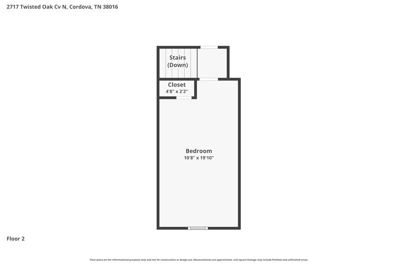 2,110/Mo, 2717 Twisted Oak Cv N Cordova, TN 38016 Floor Plan View 2