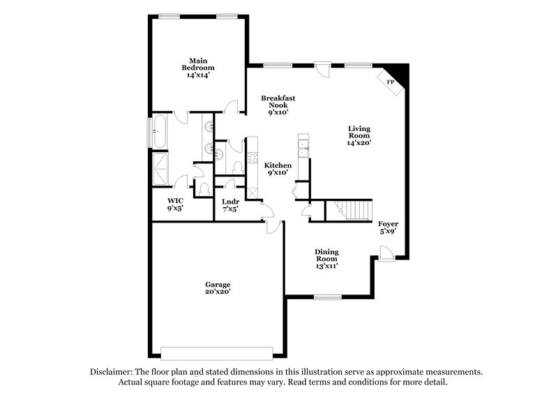 1,840/Mo, 50 Hidden Garden Dr Oakland, TN 38060 Floor Plan View