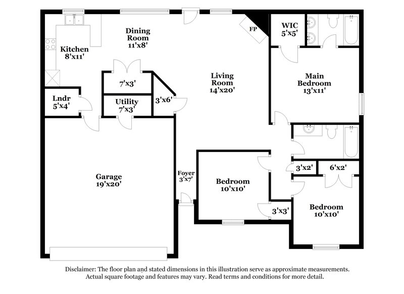 1,495/Mo, 180 Garden View Dr Oakland, TN 38060 Floor Plan View