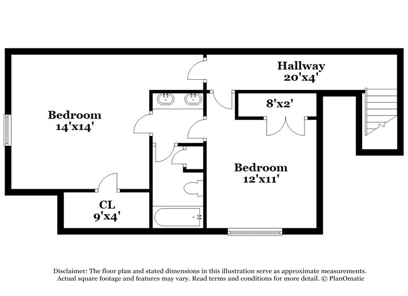2,105/Mo, 1153 Hunters Green Cir S Cordova, TN 38018 Floorplan View 2