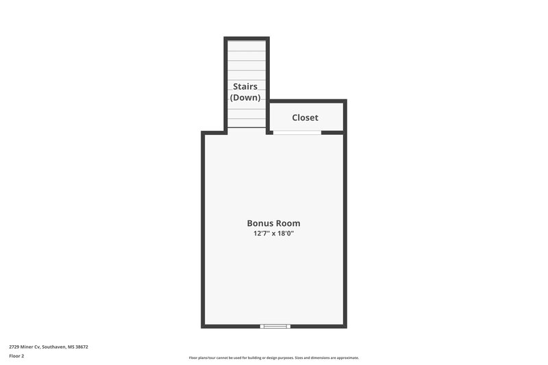 1,885/Mo, 2729 Miner Cv Southaven, MS 38672 Floor Plan View 2