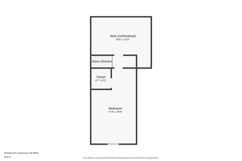 2,055/Mo, 2219 Baird Dr Southaven, MS 38672 Floor Plan View 2