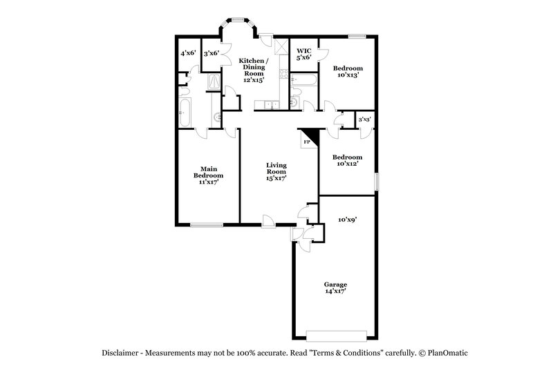 1,945/Mo, 9826 Southern Gum Way Olive Branch, MS 38654 Floor Plan View