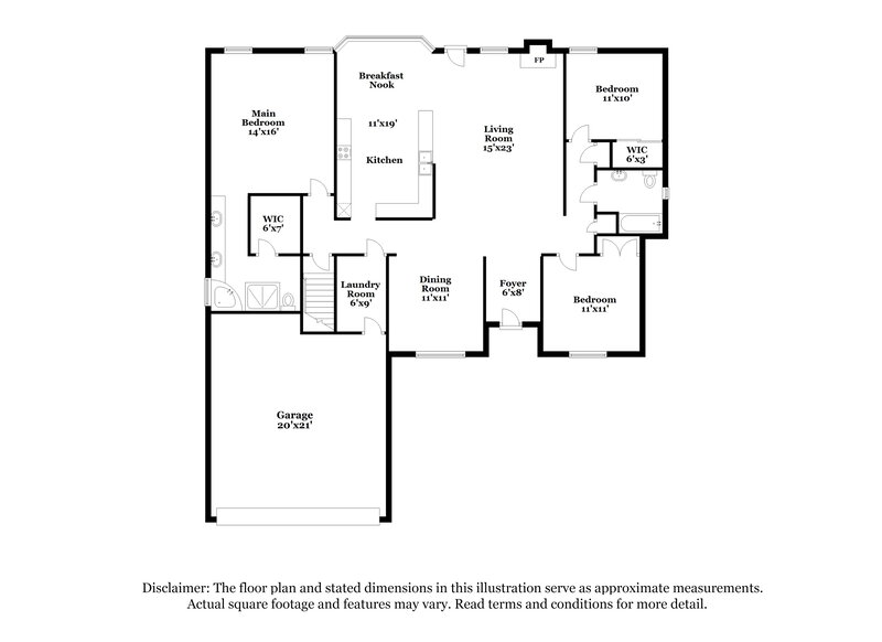 2,505/Mo, 8168 White Wing Cv W Bartlett, TN 38002 Floor Plan View