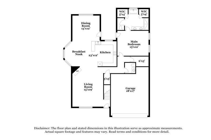2,035/Mo, 305 Garden Springs Dr Oakland, TN 38060 Floorplan View