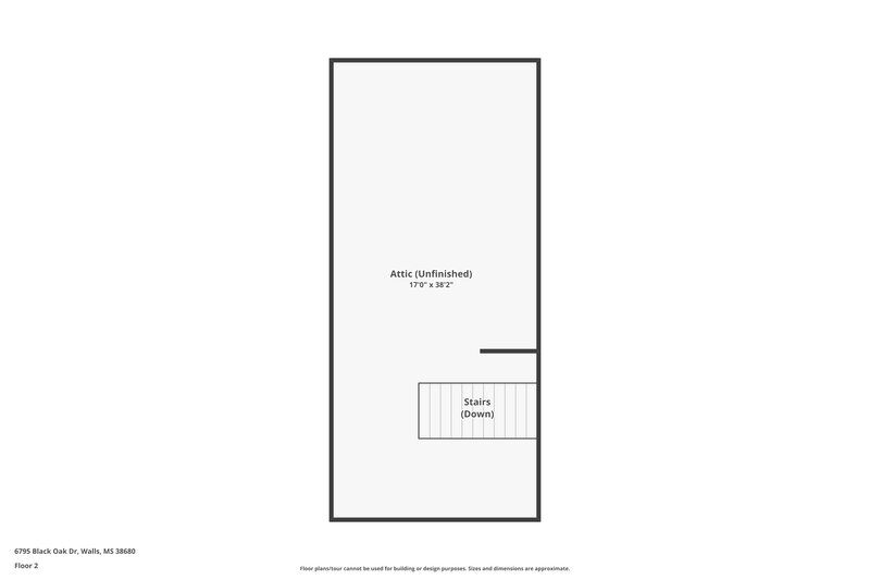 1,690/Mo, 6795 Black Oak Dr Walls, MS 38680 Floor Plan View