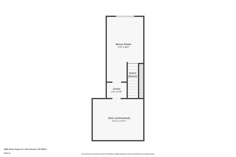 1,655/Mo, 9885 White Poplar Dr Olive Branch, MS 38654 Floor Plan View